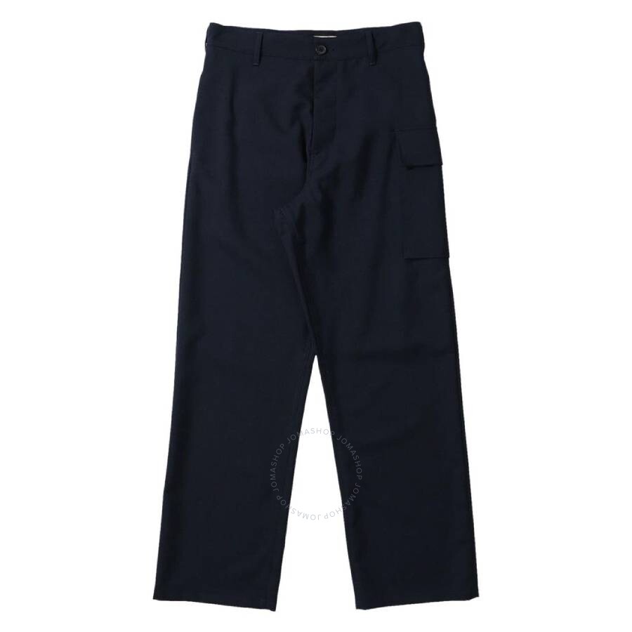 Marni Tropical Wool Cargo Pants In Blue