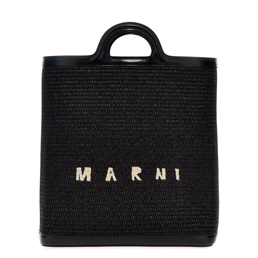 Marni Tropicalia Handbag In Black