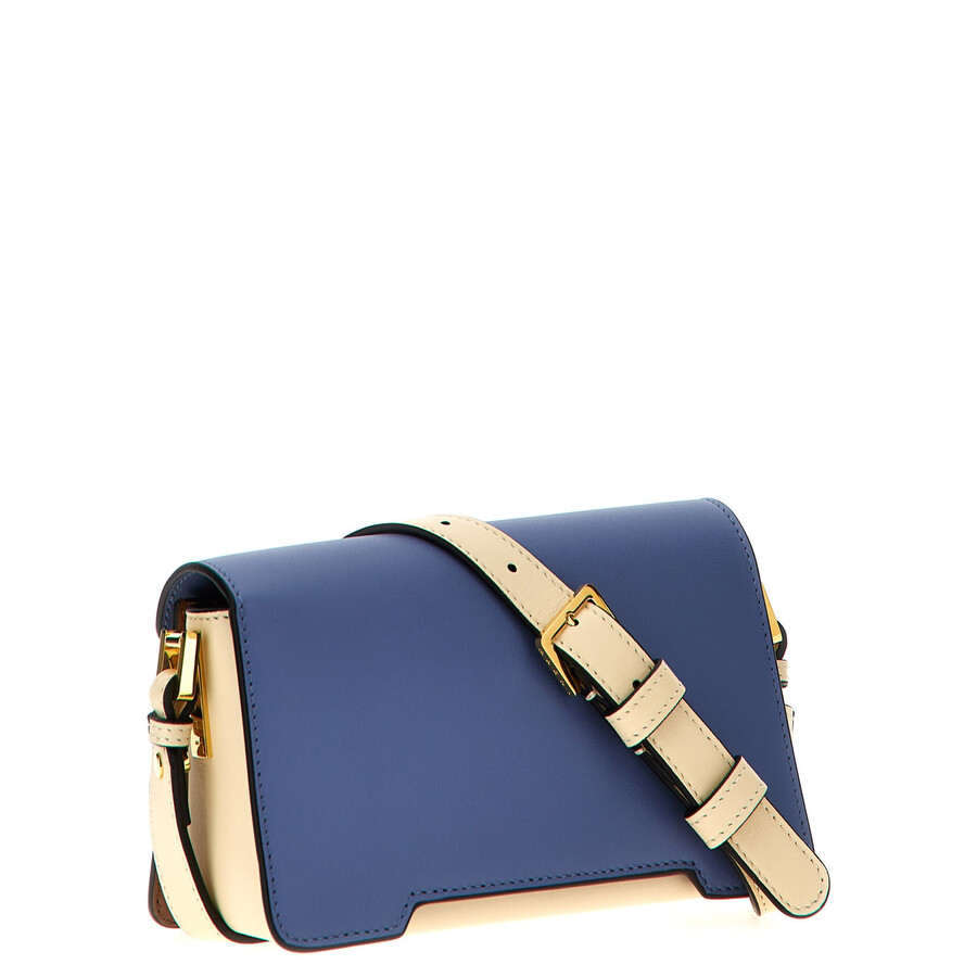 Marni Trunkaroo Mini Shoulder Bag In Blue
