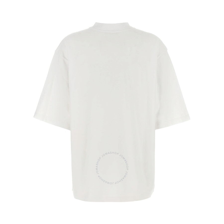 Marni Wavy Logo Cotton-jersey T-shirt In White