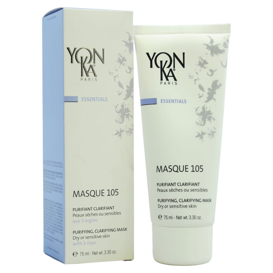 Yonka Masque 105 Purifying Clarifying Mask - Dry Or Sensitive Skin By For Unisex - 3.3 oz Mask In Dry Or Sensitive Skin