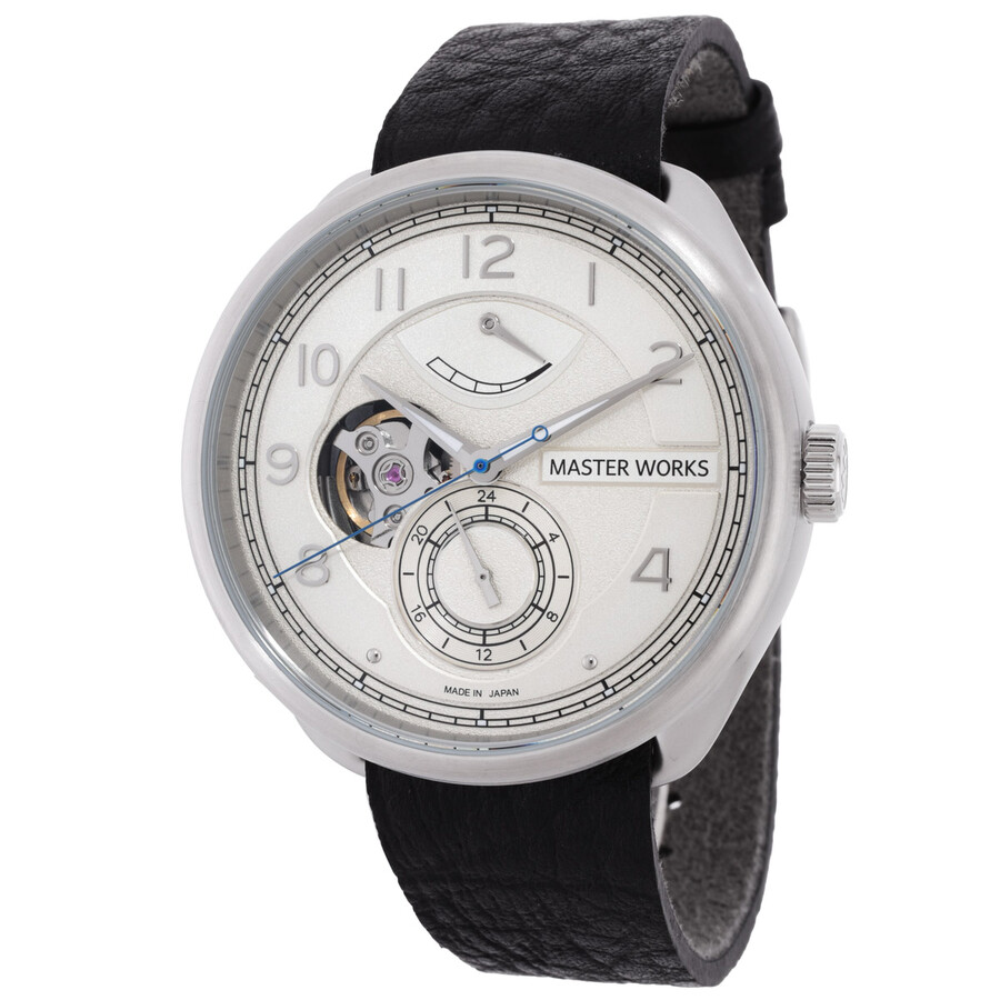 Master Works Mechanical Automatic White Dial Men's Watch