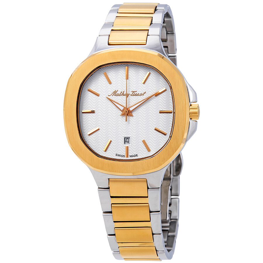 Mathey-Tissot Evasion White Dial Two-Tone Men's Watch H152BI