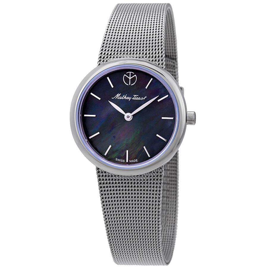 Mathey-Tissot Milly Black Mother of Pearl Dial Ladies Watch
