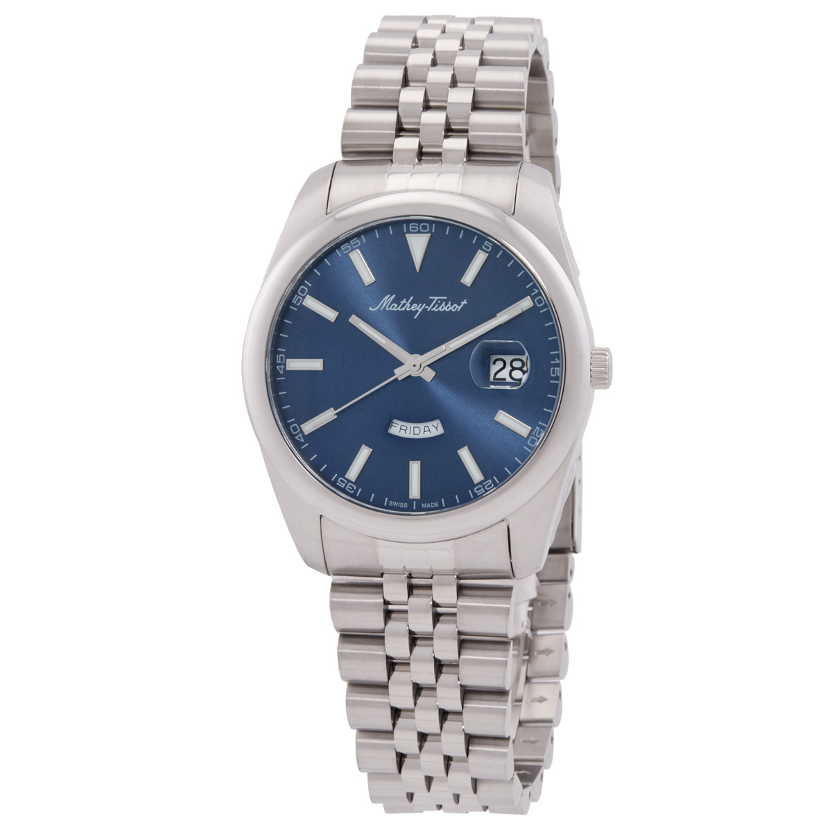 Mathey-Tissot Mathy Day-Date Quartz Blue Dial Men's Watch H510ABU
