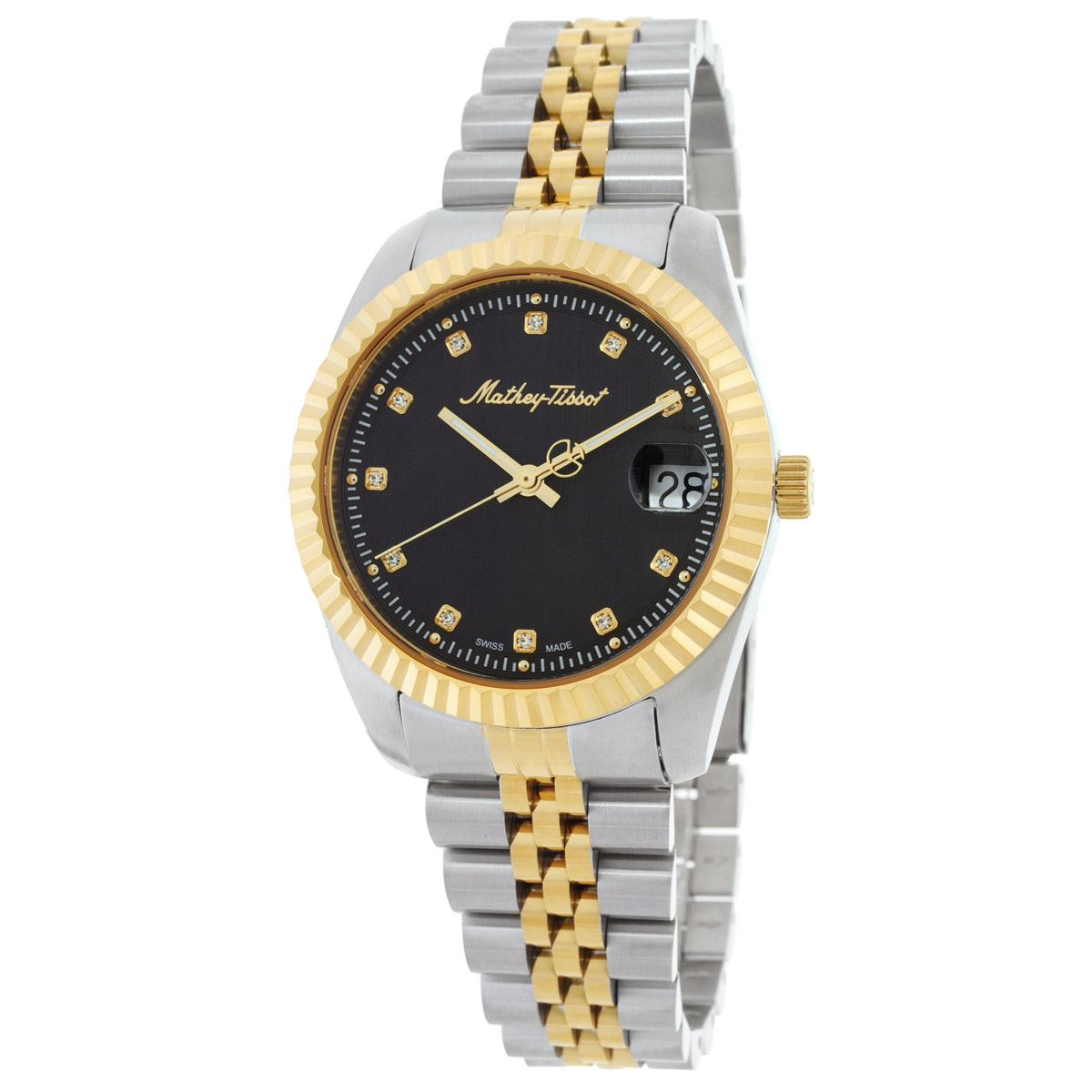 Mathey-Tissot Mathy III Quartz Black Dial Ladies Watch D807BN