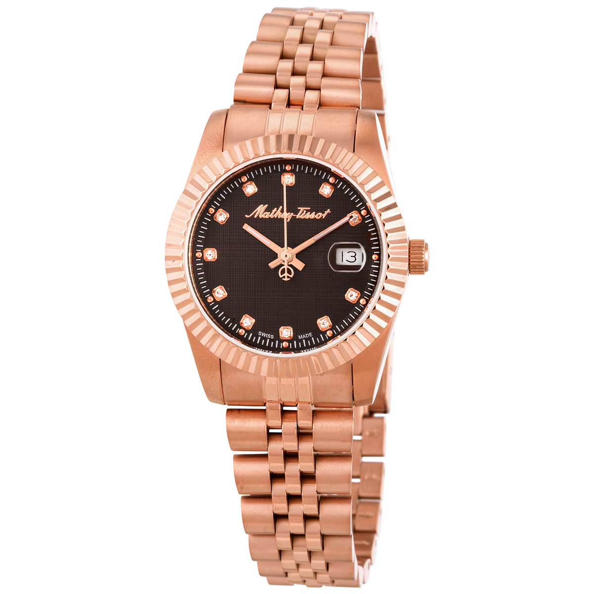Mathey-Tissot Mathy III Quartz Black Dial Ladies Watch D810PRM