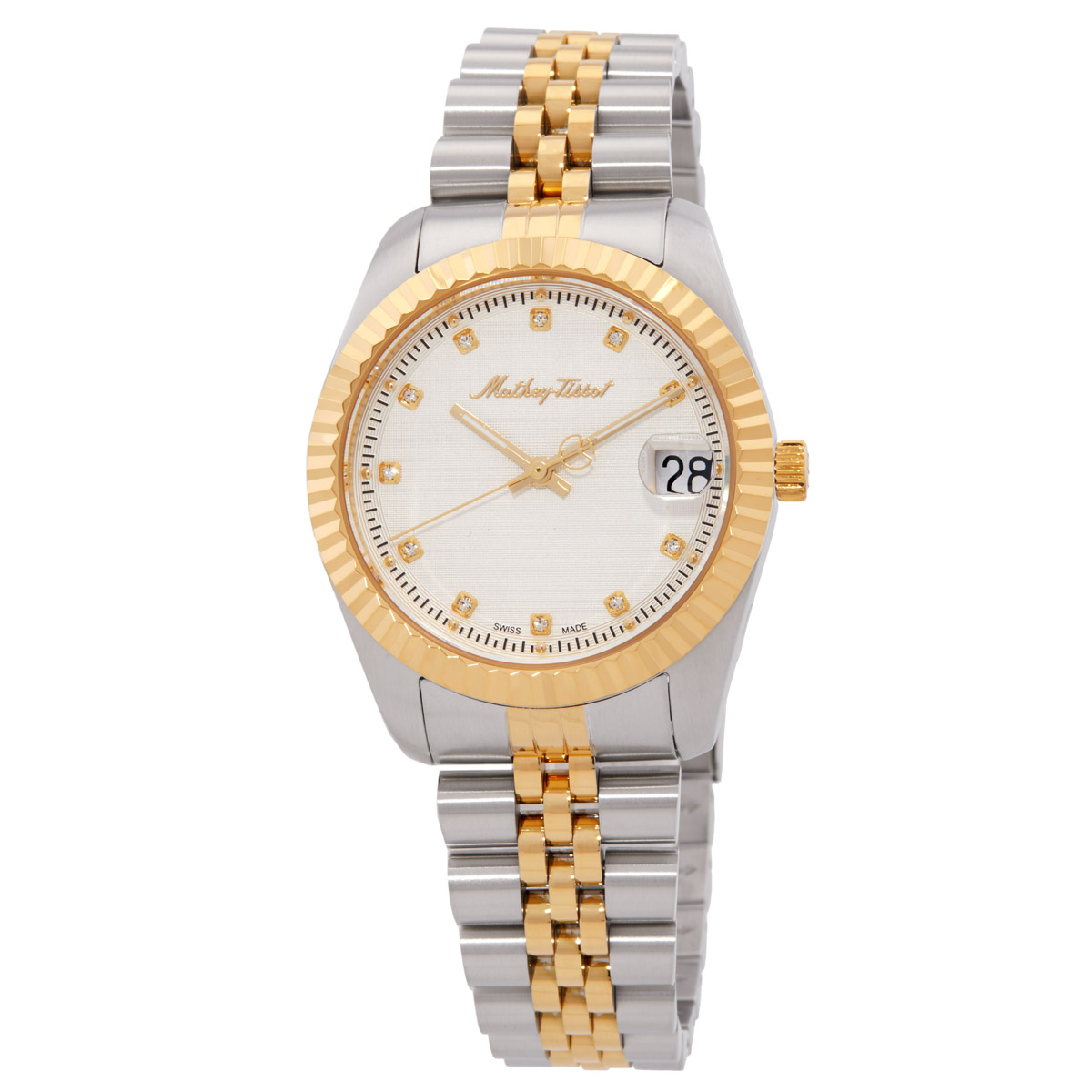 Mathey-Tissot Mathy III Quartz White Dial Ladies Watch D807BI
