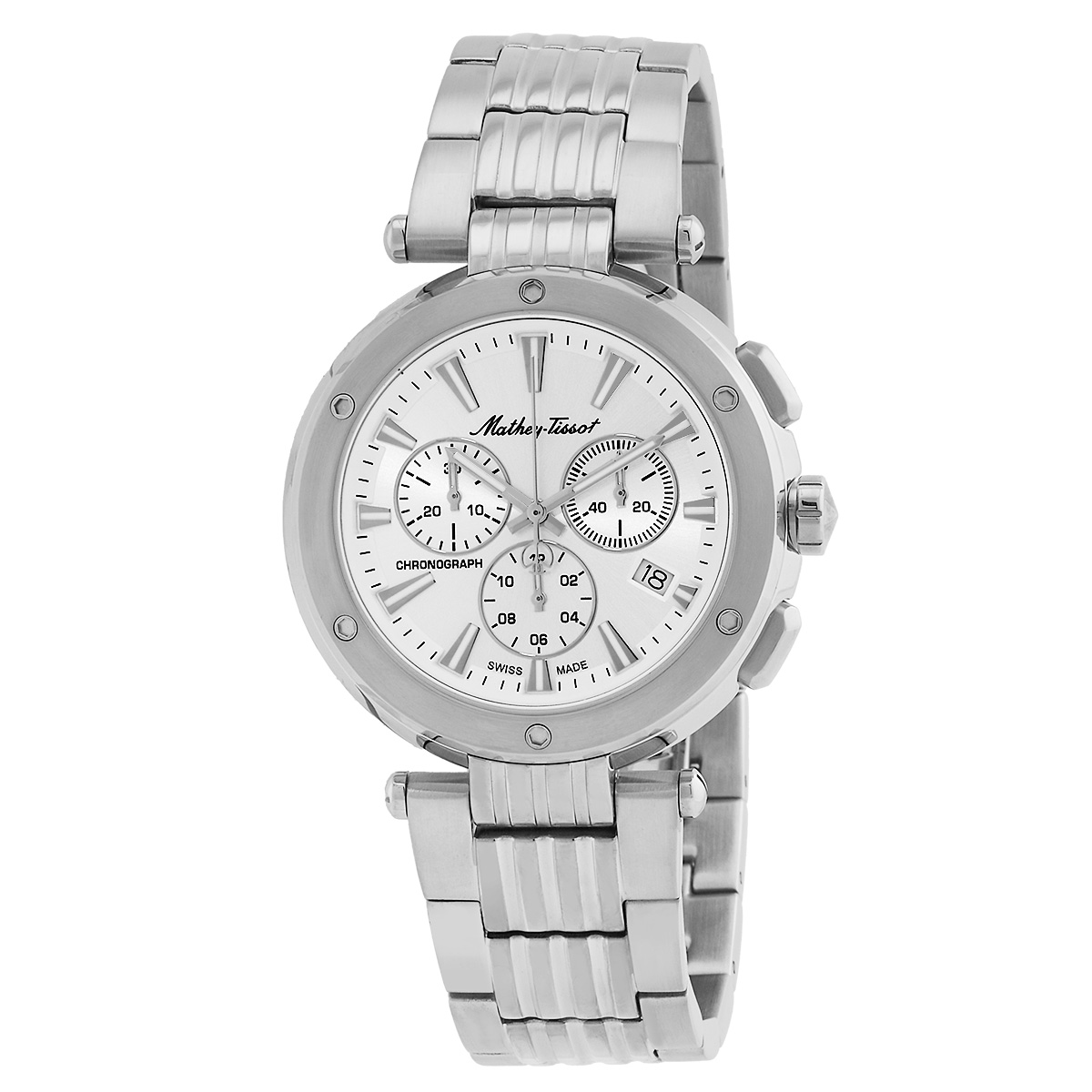Mathey-Tissot Neptune Chrono Chronograph Quartz Silver Dial Men's Watch H912CHAI