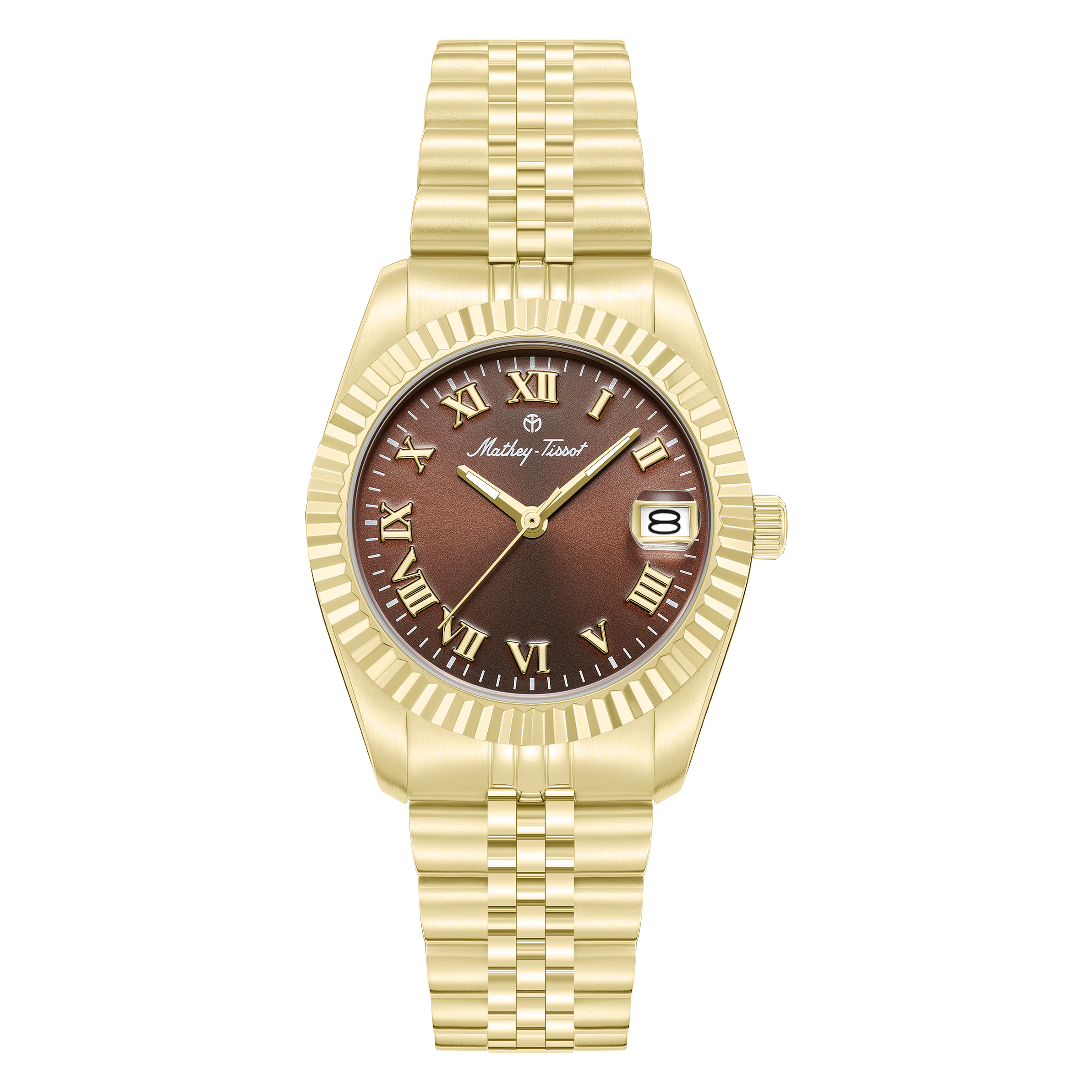Mathey-Tissot Quartz Dark Brown Dial Ladies Watch H250954B-D