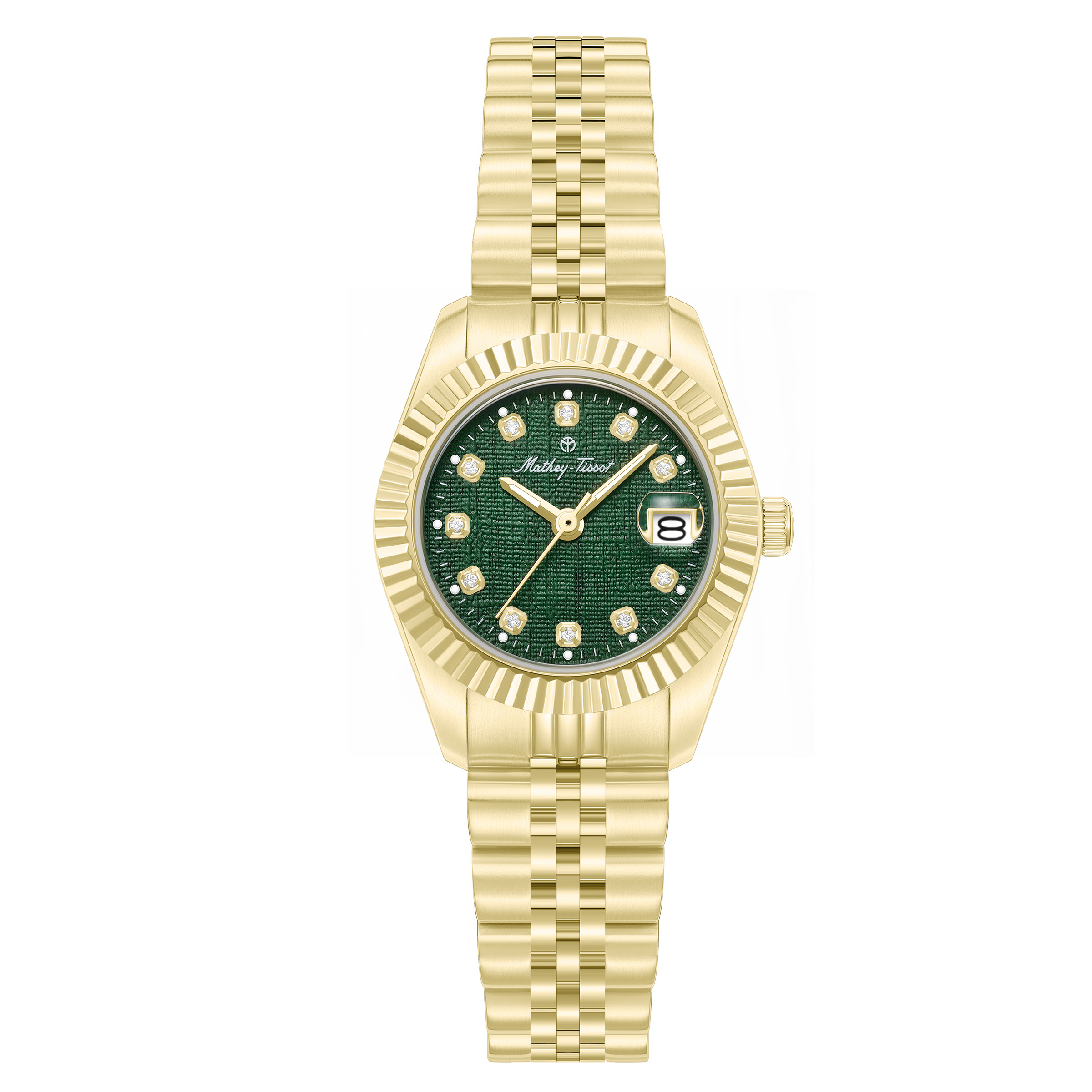 Mathey-Tissot Quartz Green Dial Ladies Watch H250955D-A