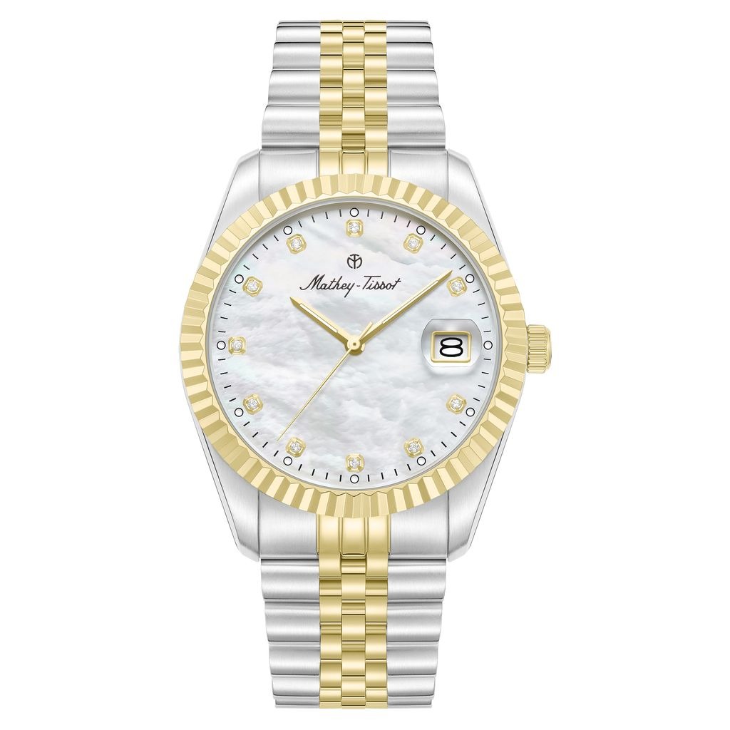 Mathey-Tissot Quartz White Mother of Pearl Dial Men's Watch H250953A-A