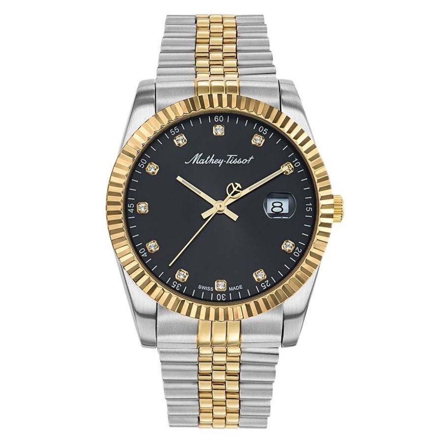Mathey-Tissot Rolly III Crystal Black Dial Men's Watch