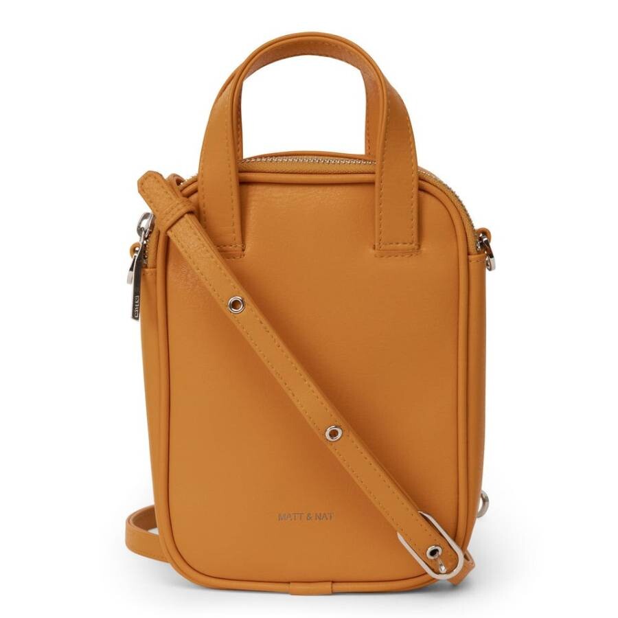 Matt & Nat Marigold Arbor Leap Vegan Crossbody Bag In Gold Tone