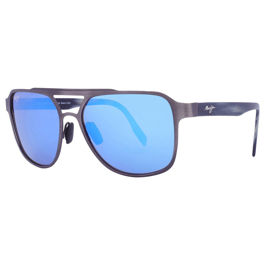 Maui Jim 2nd Reef Blue Hawaii Navigator Men's Sunglasses B607-14 59
