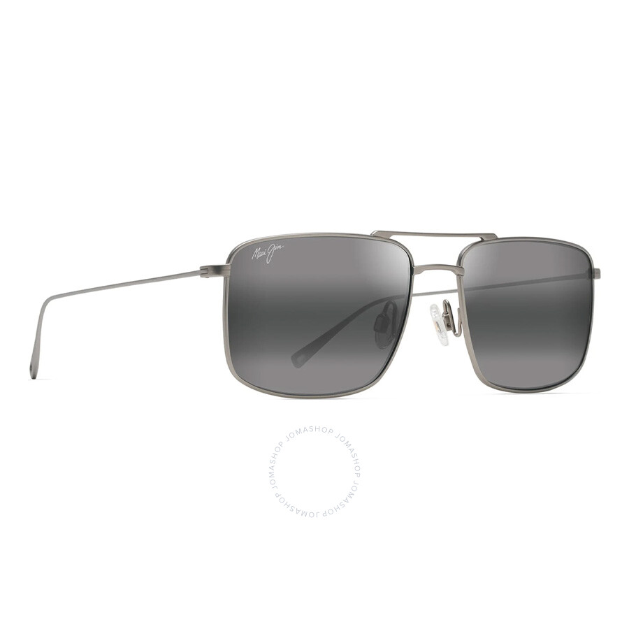Maui Jim Aeko Neutral Grey Navigator Unisex Sunglasses 886-17 56 In Black