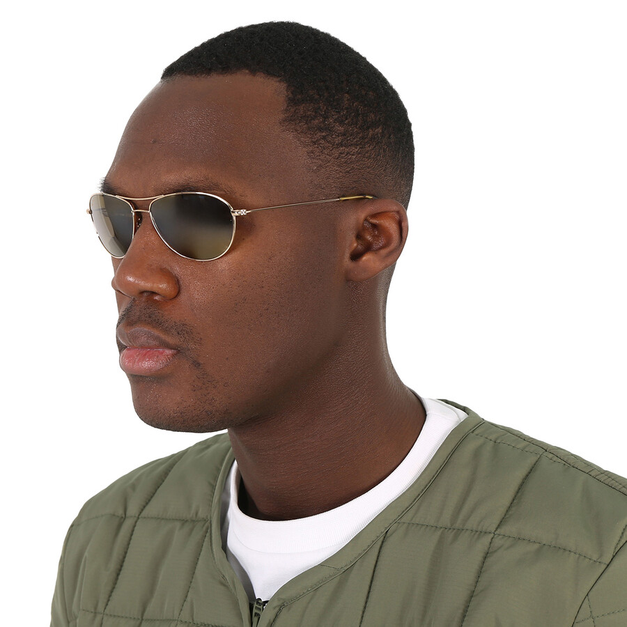 Maui Jim Baby Beach Reader Hcl Bronze +2.50 Pilot Unisex Sunglasses H245-1625 56 In Bronze / Gold