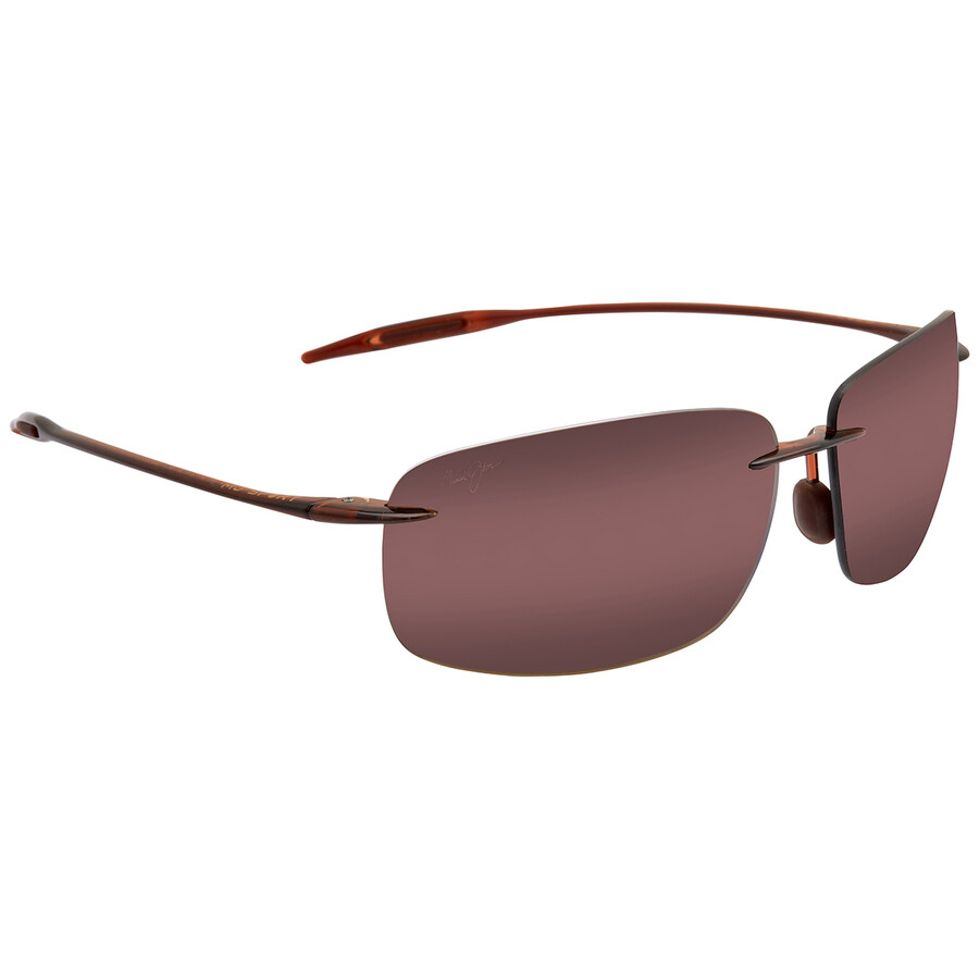 Maui Jim Breakwall Hcl Bronze Wrap Unisex Sunglasses H422-26 63 In Bronze