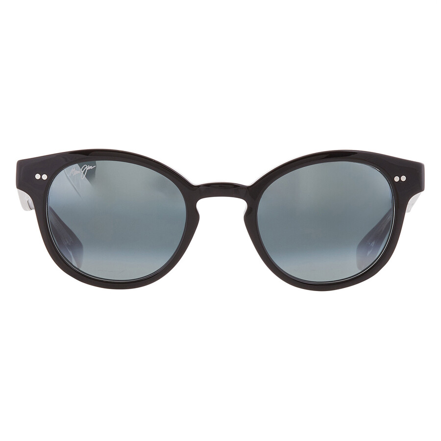 Maui Jim Joy Ride Neutral Grey Oval Unisex Sunglasses 841-02k 49 In Black / Grey