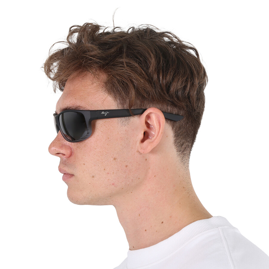 Maui Jim Kaiwi Channel Nuetral Grey Wrap Unisex Sunglasses 840-11d 62