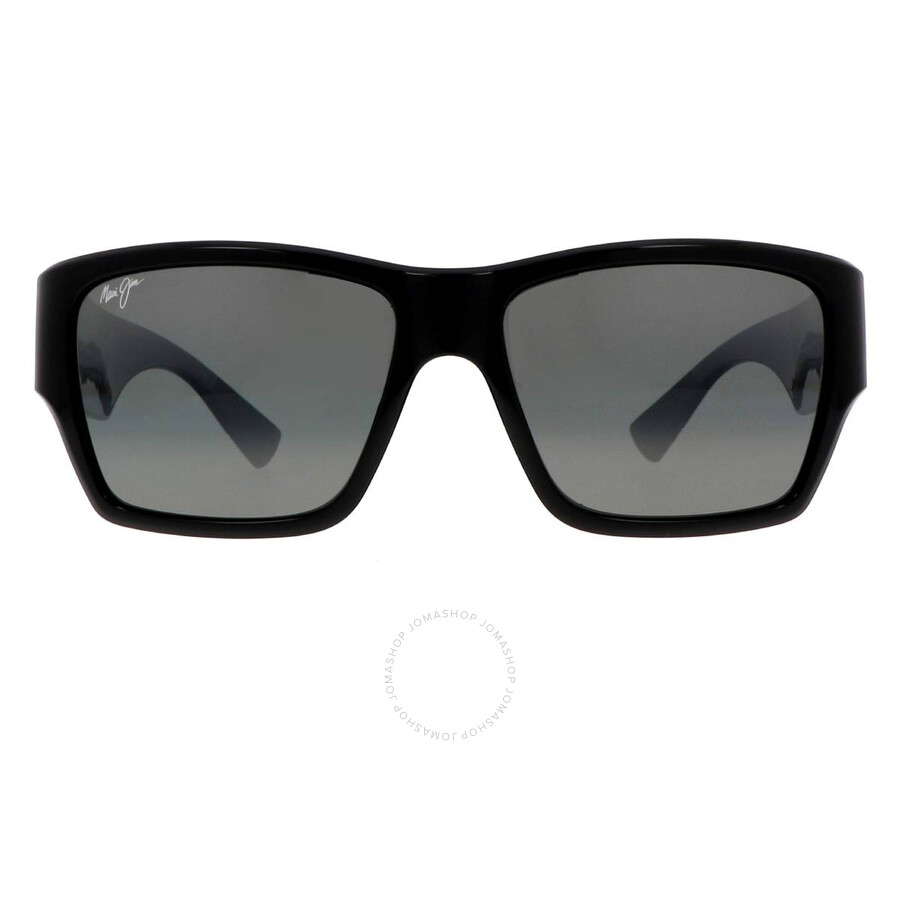 Maui Jim Ka'olu Neutral Grey Wrap Sunglasses 614-02 57 In Black