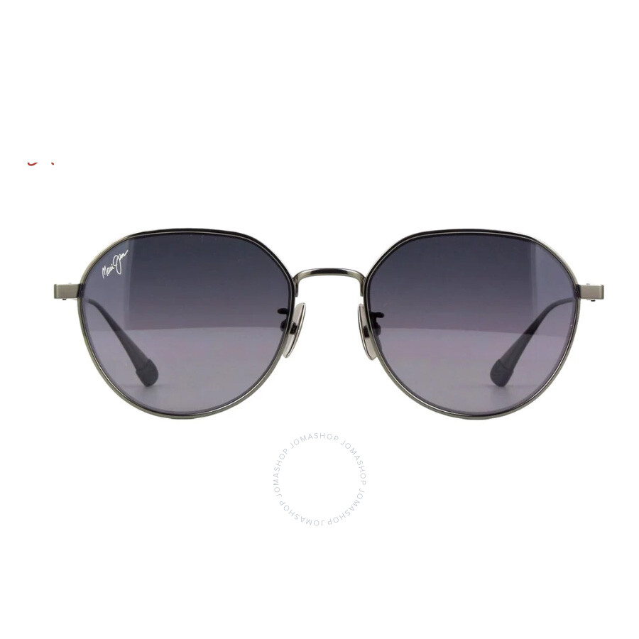 Maui Jim Kaulana Neutral Grey Round Unisex Sunglasses Gs627-17 55 In Blue