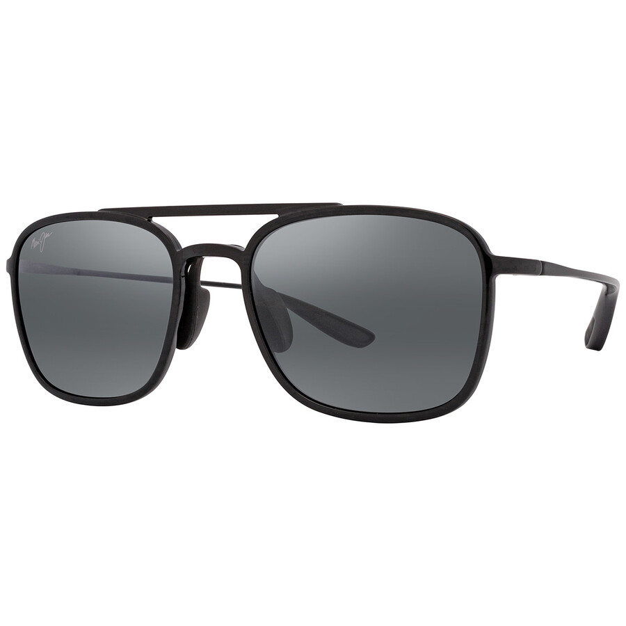 Maui Jim Keokea Neutral Grey Navigator Unisex Sunglasses 447-02 55 In Grey