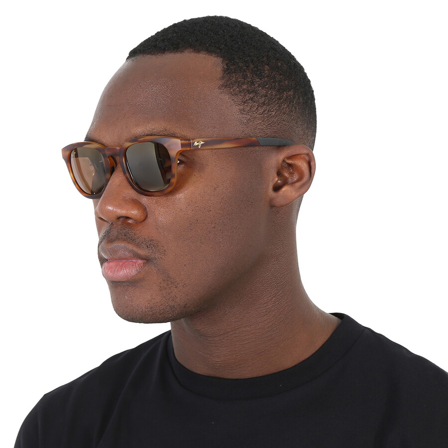 Maui Jim Koko Head Hcl Bronze Oval Unisex Sunglasses H737-10m 48 In Bronze / Tortoise