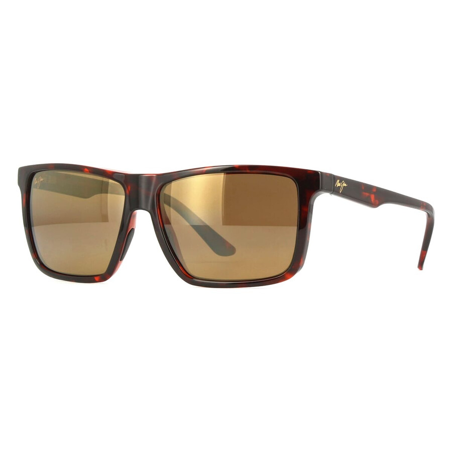 Maui Jim Mamalu Bay Hcl Bronze Rectangular Unisex Sunglasses H610-04 60