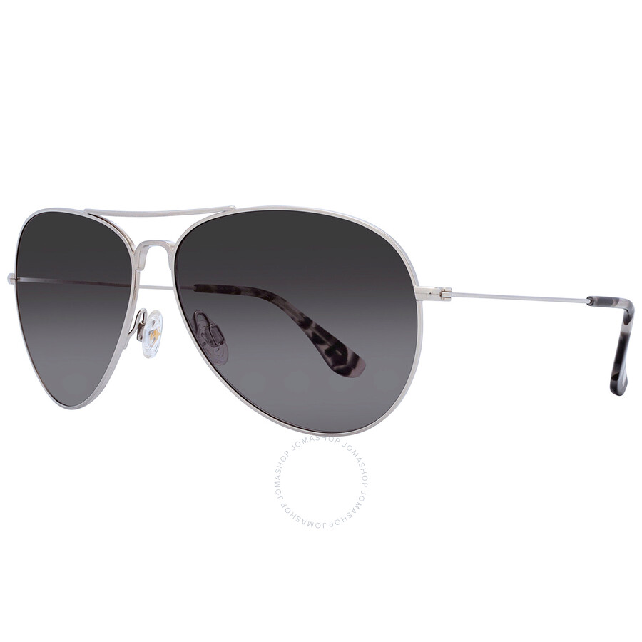 Maui Jim Mavericks Double-gradient Lenses Pilot-frame Sunglasses In Grey / Silver