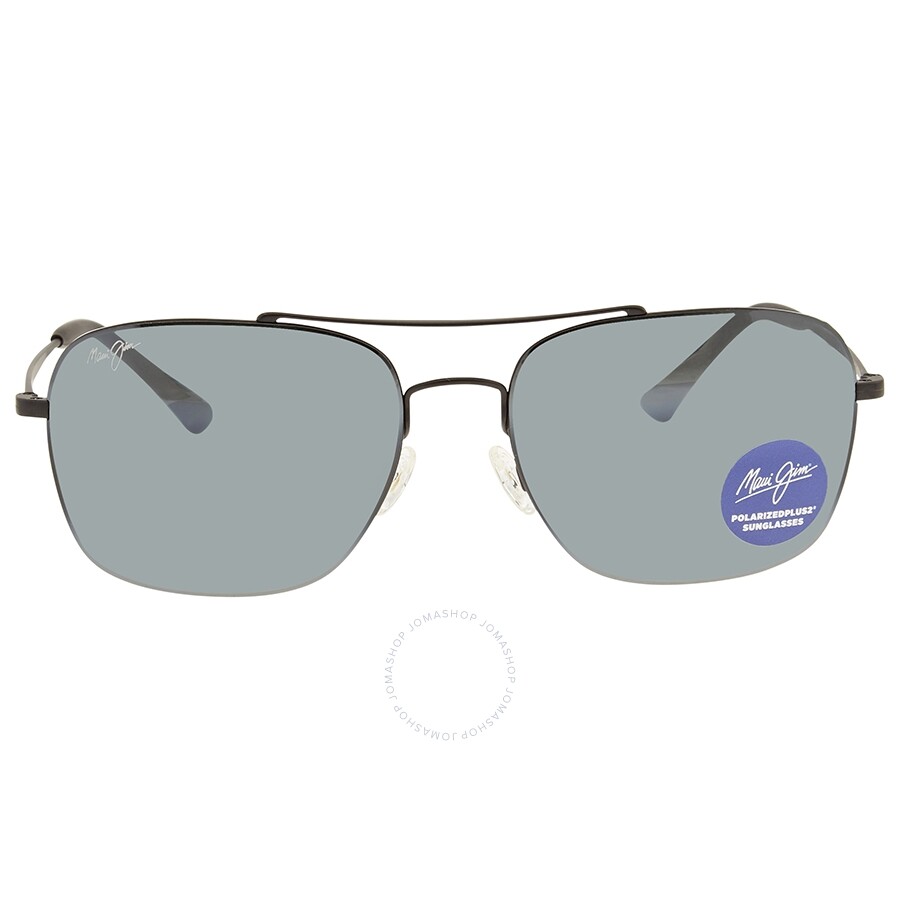 Maui Jim Neutral Grey Polarized Aviator Unisex Sunglasses 7862M Maui