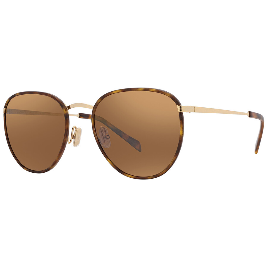 Maui Jim Noni Hcl Bronze Oval Unisex Sunglasses H854-10 54 In Bronze / Gold / Tortoise