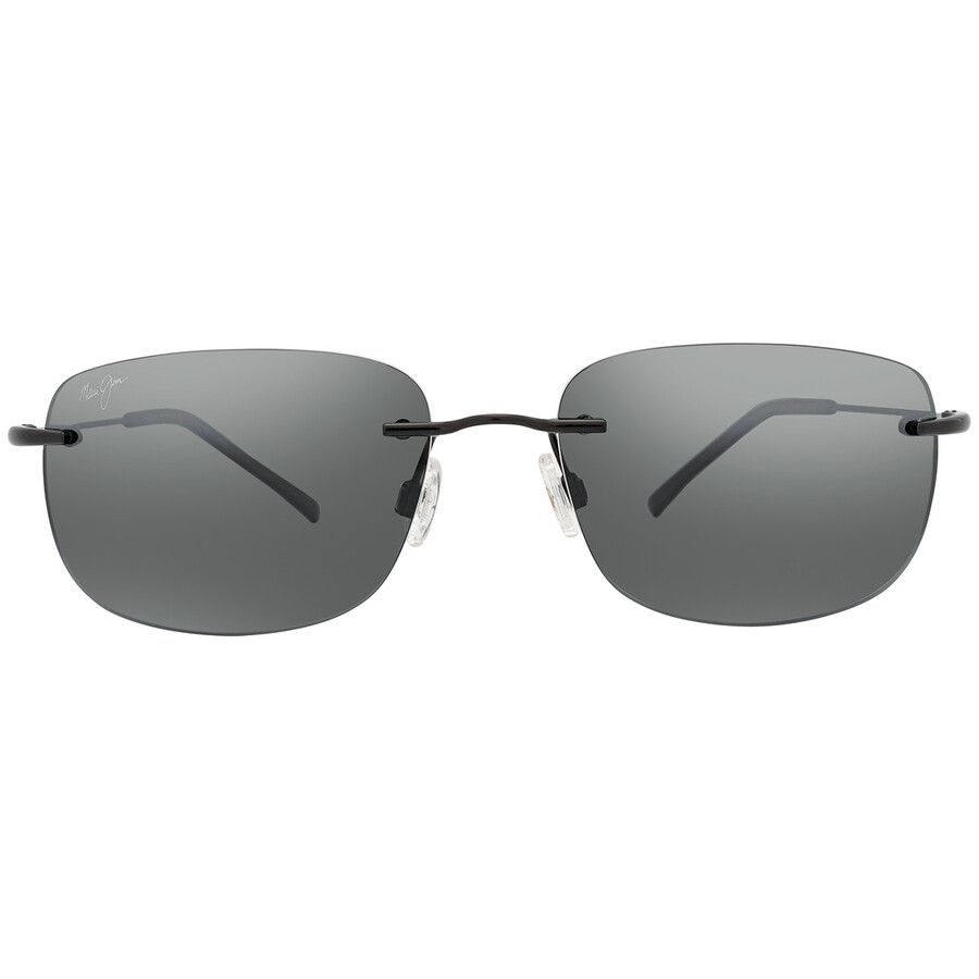 Maui Jim Ohai Neutral Grey Wrap Unisex Sunglasses 334-02 59 In Black / Grey