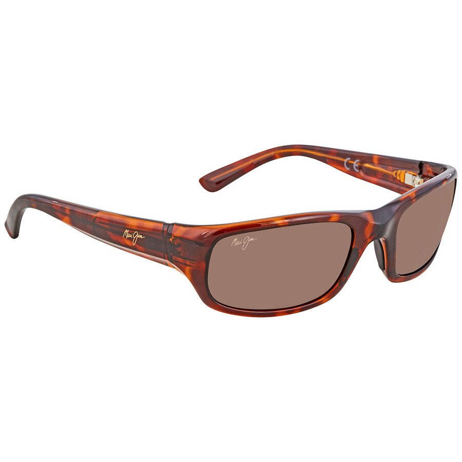 Maui Jim Stingray Hcl Bronze Rectangular Unisex Sunglasses H103-10 55 In Bronze / Gray / Tortoise