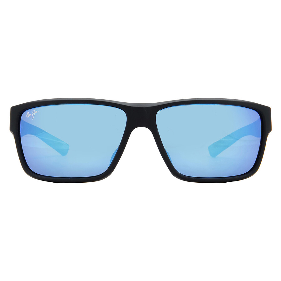 Maui Jim Uila Blue Hawaii Wrap Men's Sunglasses B662-02 62