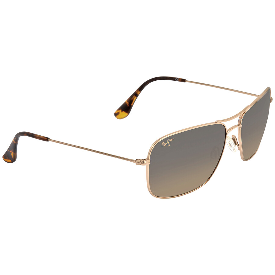 Maui Jim Wiki Wiki Hcl Bronze Navigator Unisex Sunglasses Hs246-16 59 In Bronze / Gold