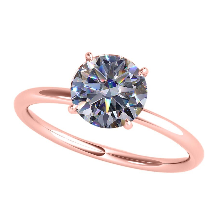 Maulijewels Carat Diamond Moissanite Solitaire Engagement