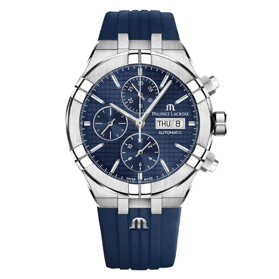 Maurice Lacroix Aikon Chronograph Automatic Blue Dial Men's Watch AI6038-SS000-430-4