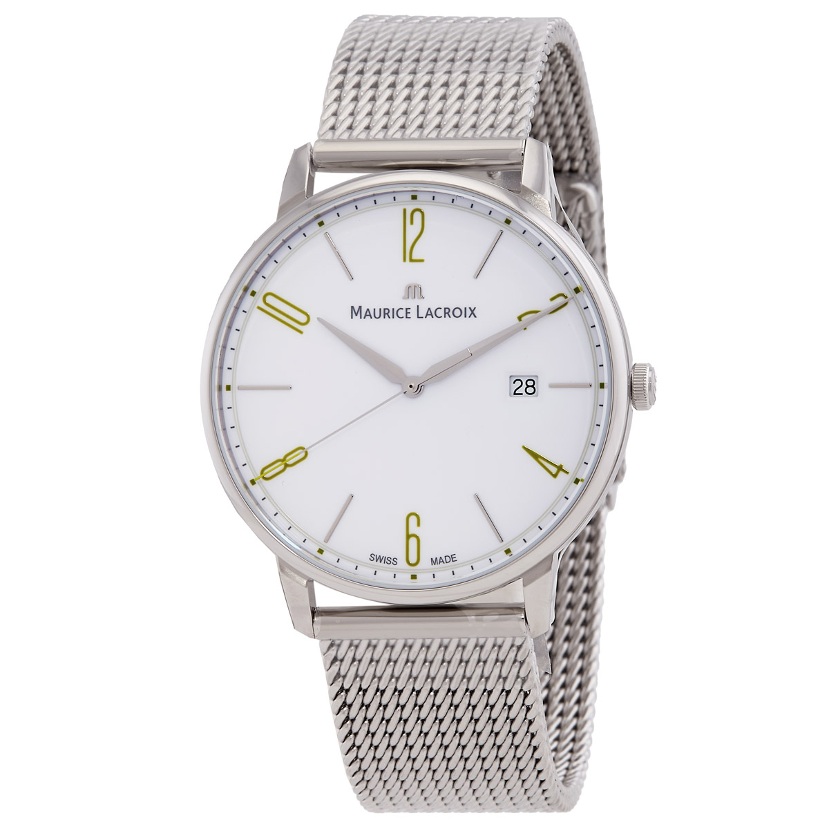 Maurice Lacroix Eliros Quartz White Dial Unisex Watch EL1118-SS00S