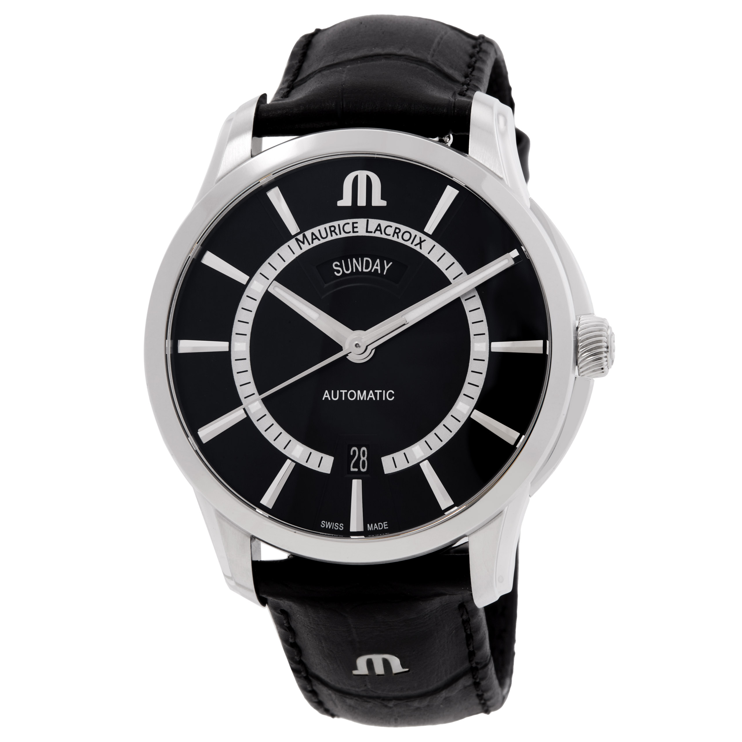 Maurice Lacroix Pontos Automatic Black Dial Watch PT6358-SS001-332
