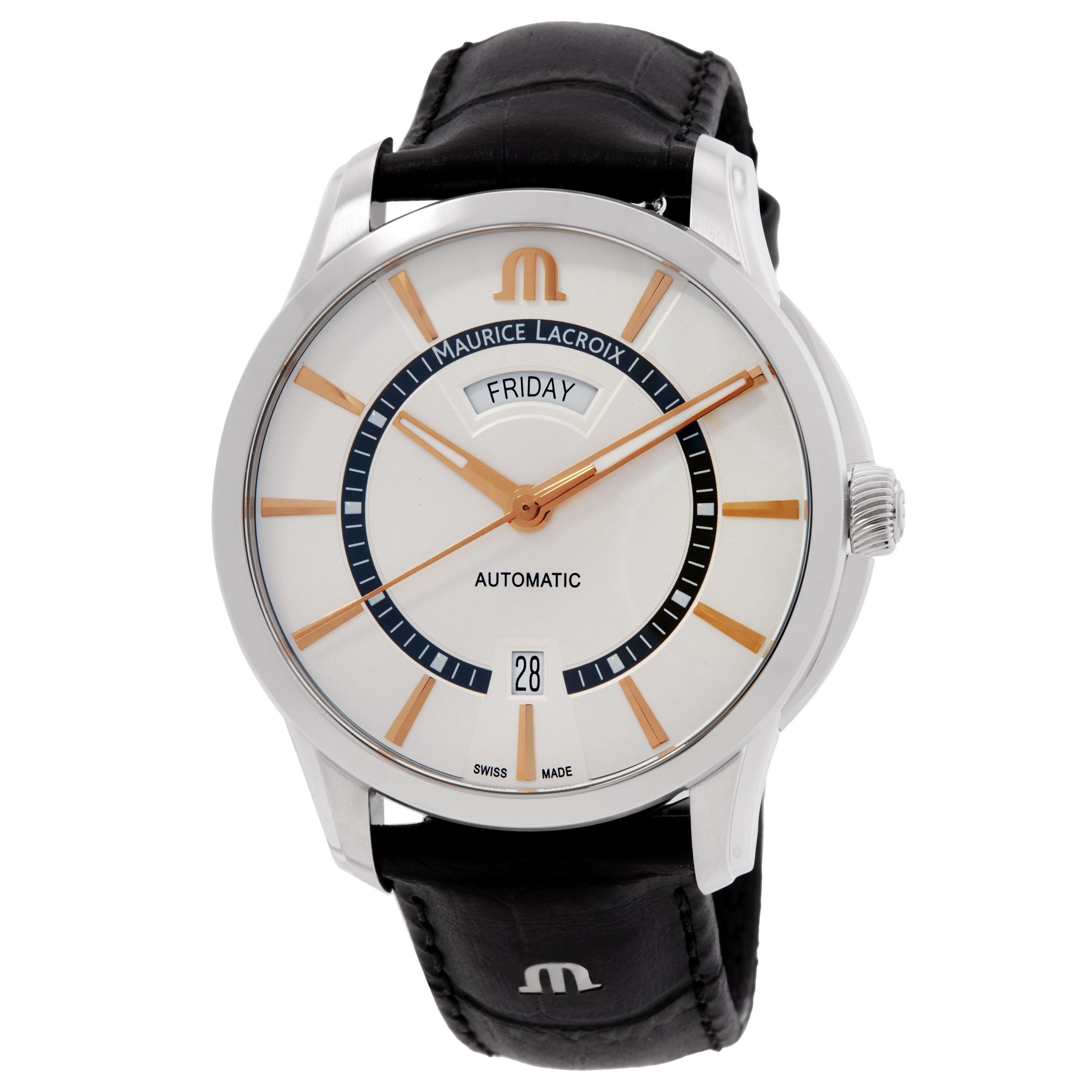 Maurice Lacroix Pontos Automatic Silver Dial Watch PT6358-SS001-230-2