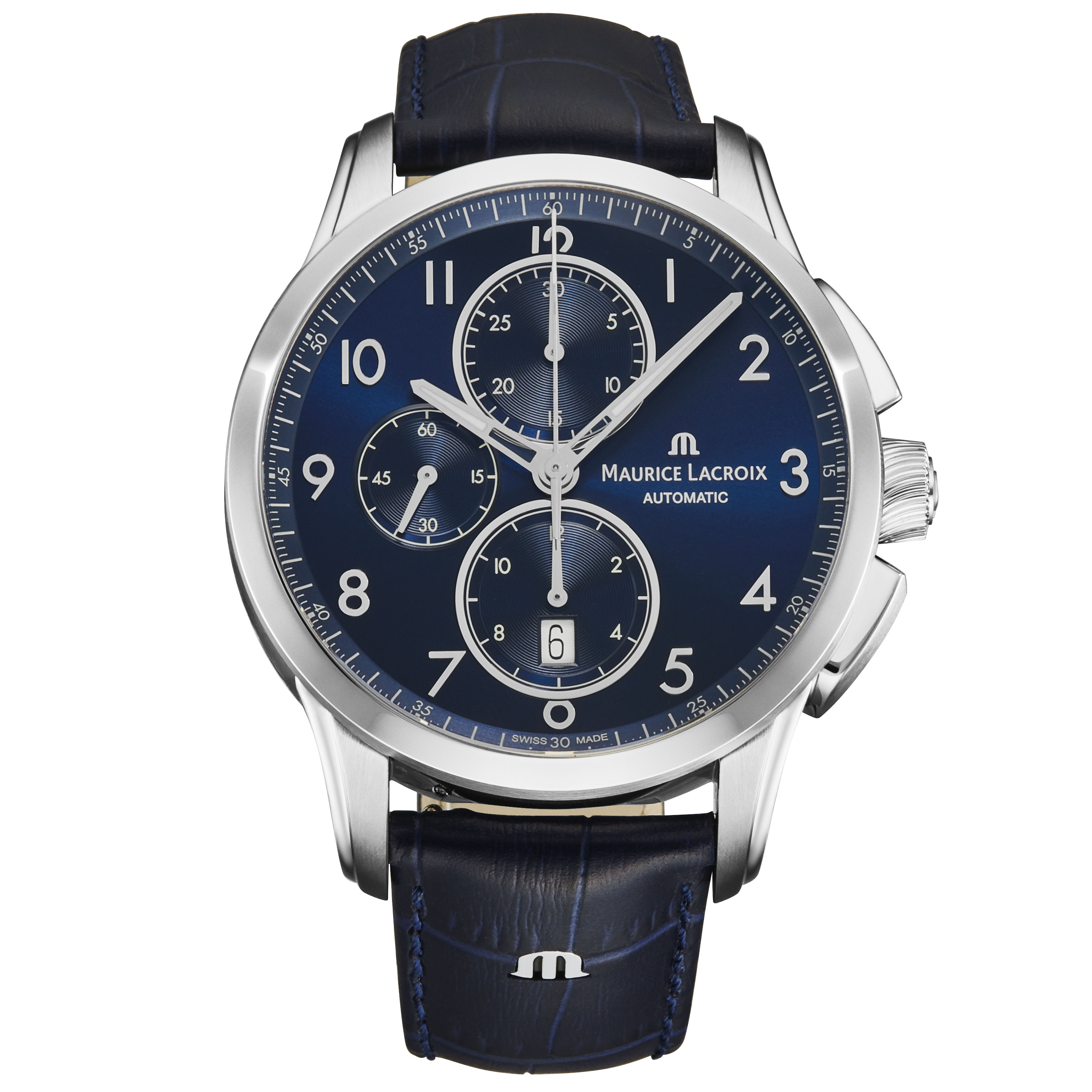 Maurice Lacroix Pontos Chronograph Automatic Blue Dial Watch PT6388-SS001-420-4