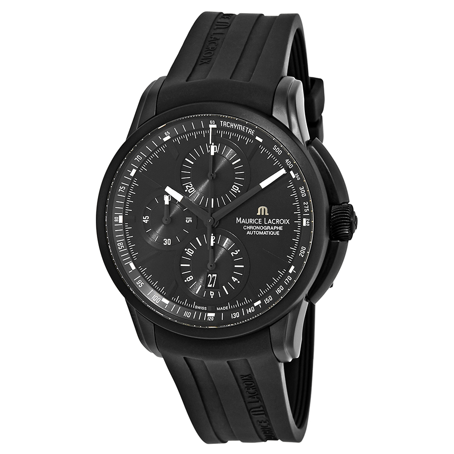 Maurice Lacroix Pontos Automatic Chronograph Black Dial Men's