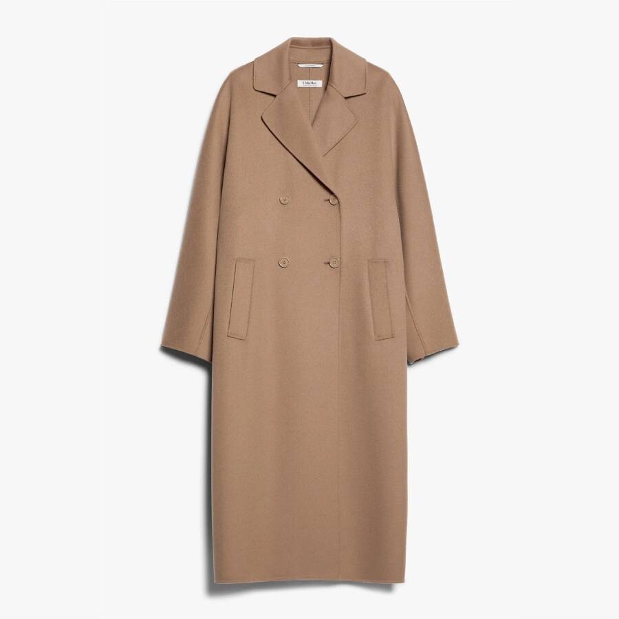 Max Mara Capi Wool Coat In Yellow