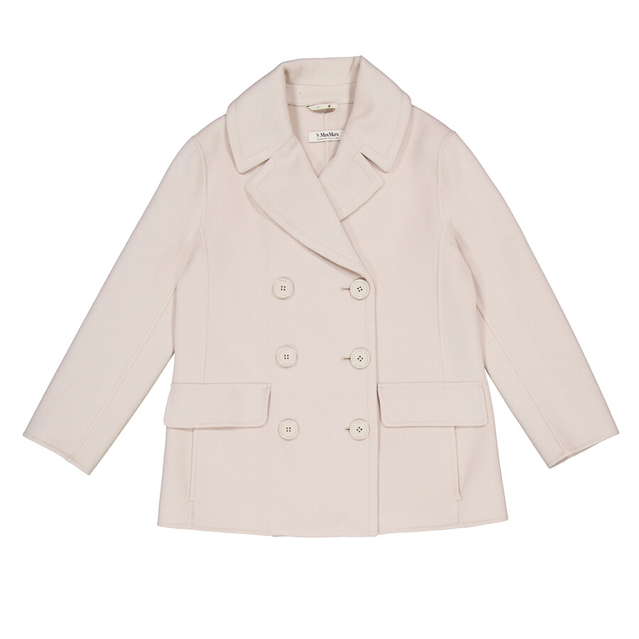 Efebo Wool Pea Coat, Brand Size 36 ( US Size 2 )