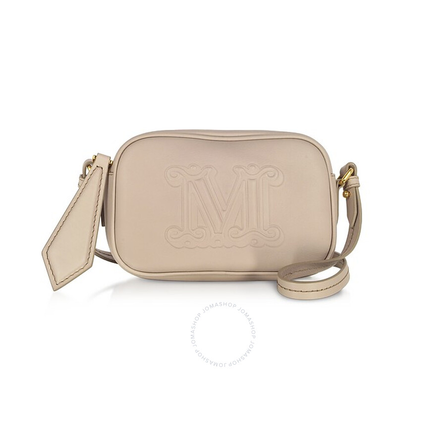 Max Mara Elsa Leather Crossbody Bag - Natural 45160597060082