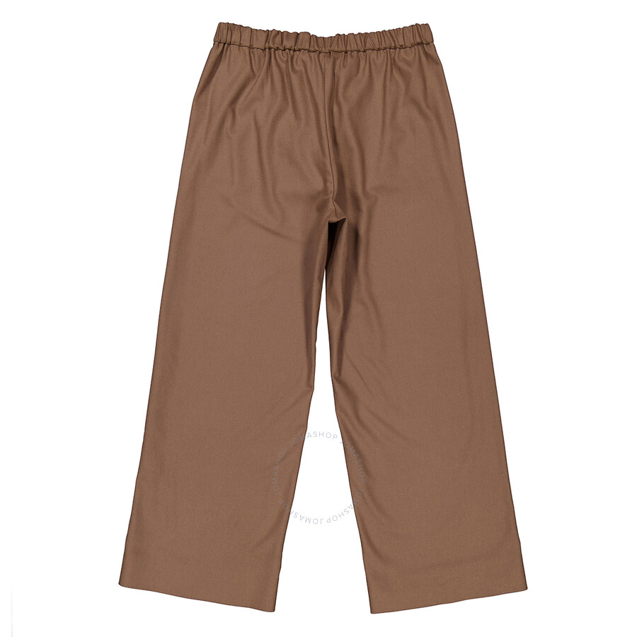 Max Mara Ottavo Waterproof Twill Trousers In Yellow