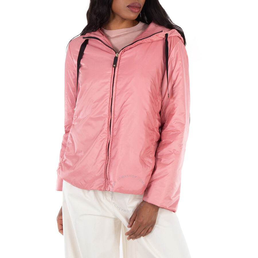 Max Mara Greenh Insulated Hooded Jacket In Pink