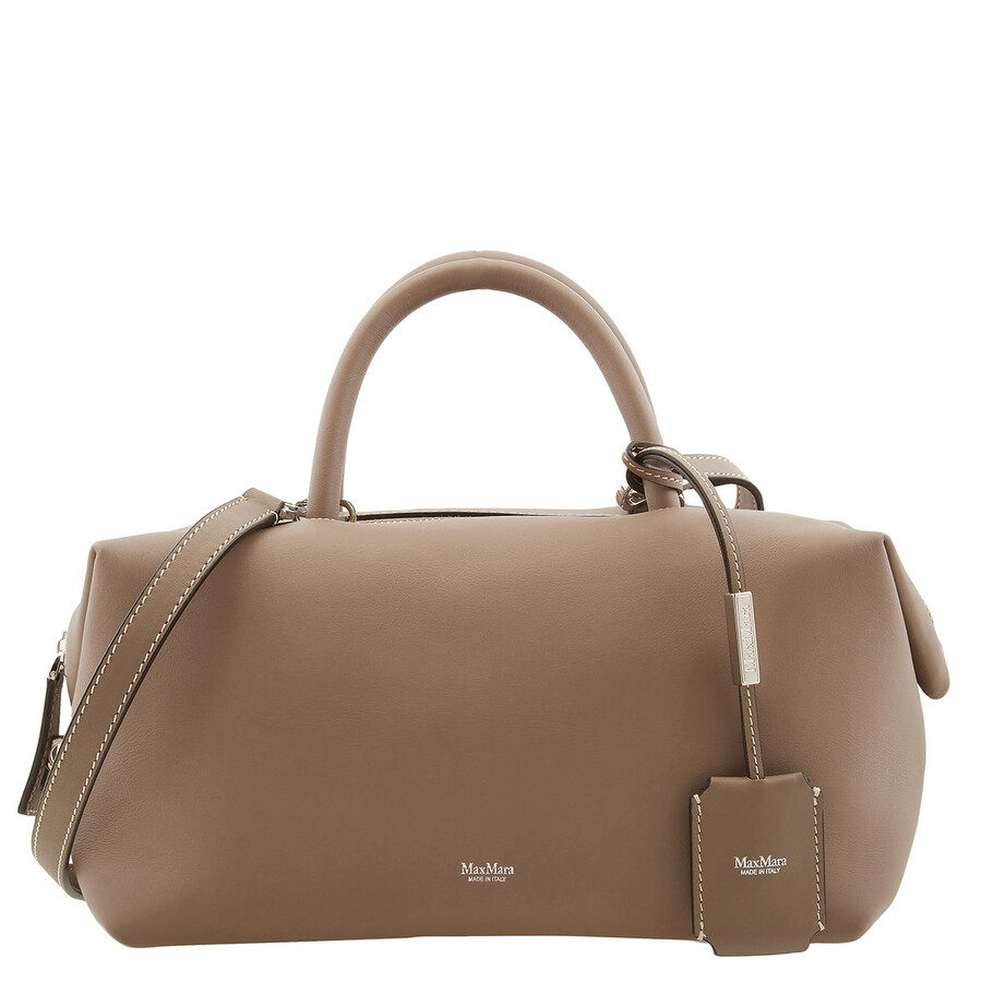 Max Mara Holdall Colonial Leather Bowler Bag