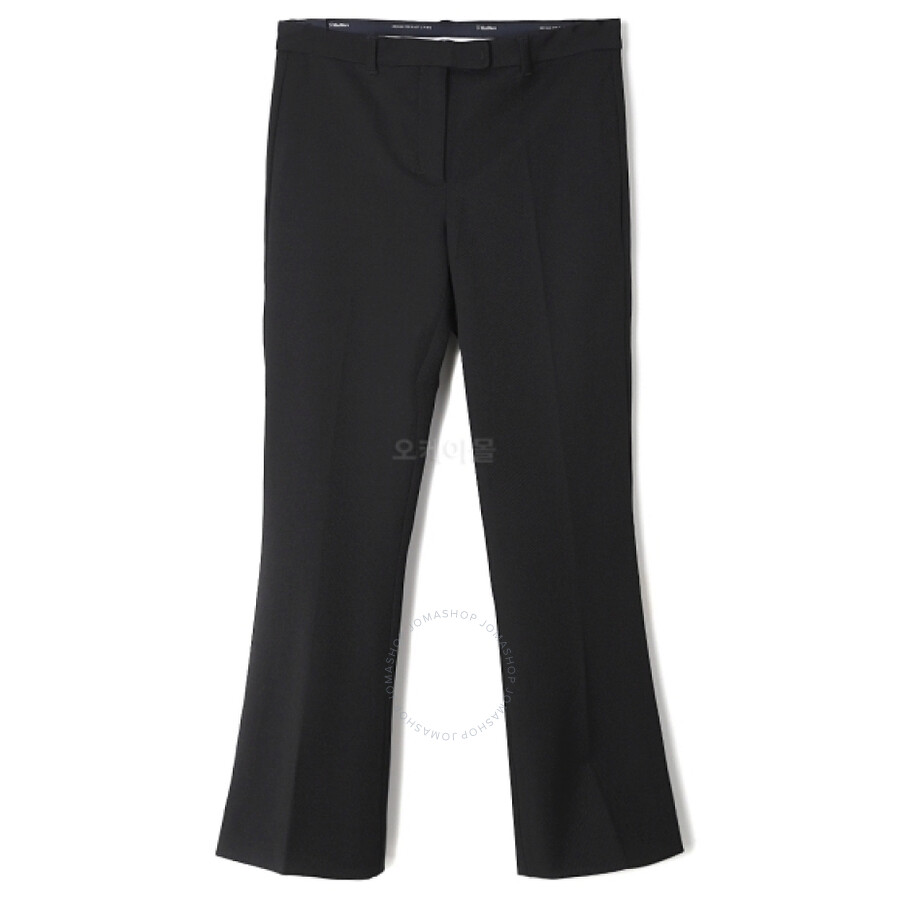 Max Mara Ladies Black Umanita Cropped Trousers In Black